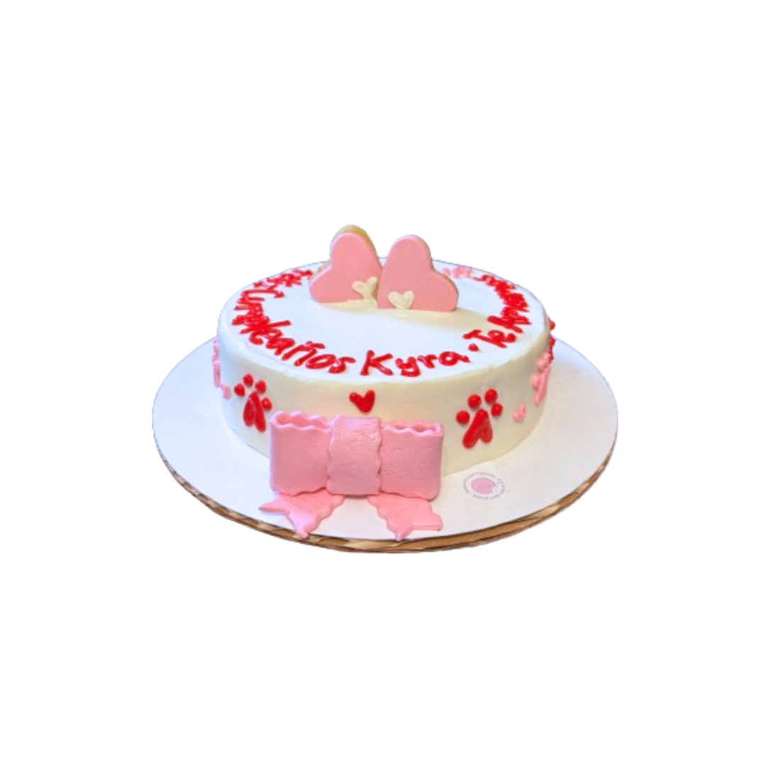 cake redondo decoracion galleta corazon 1